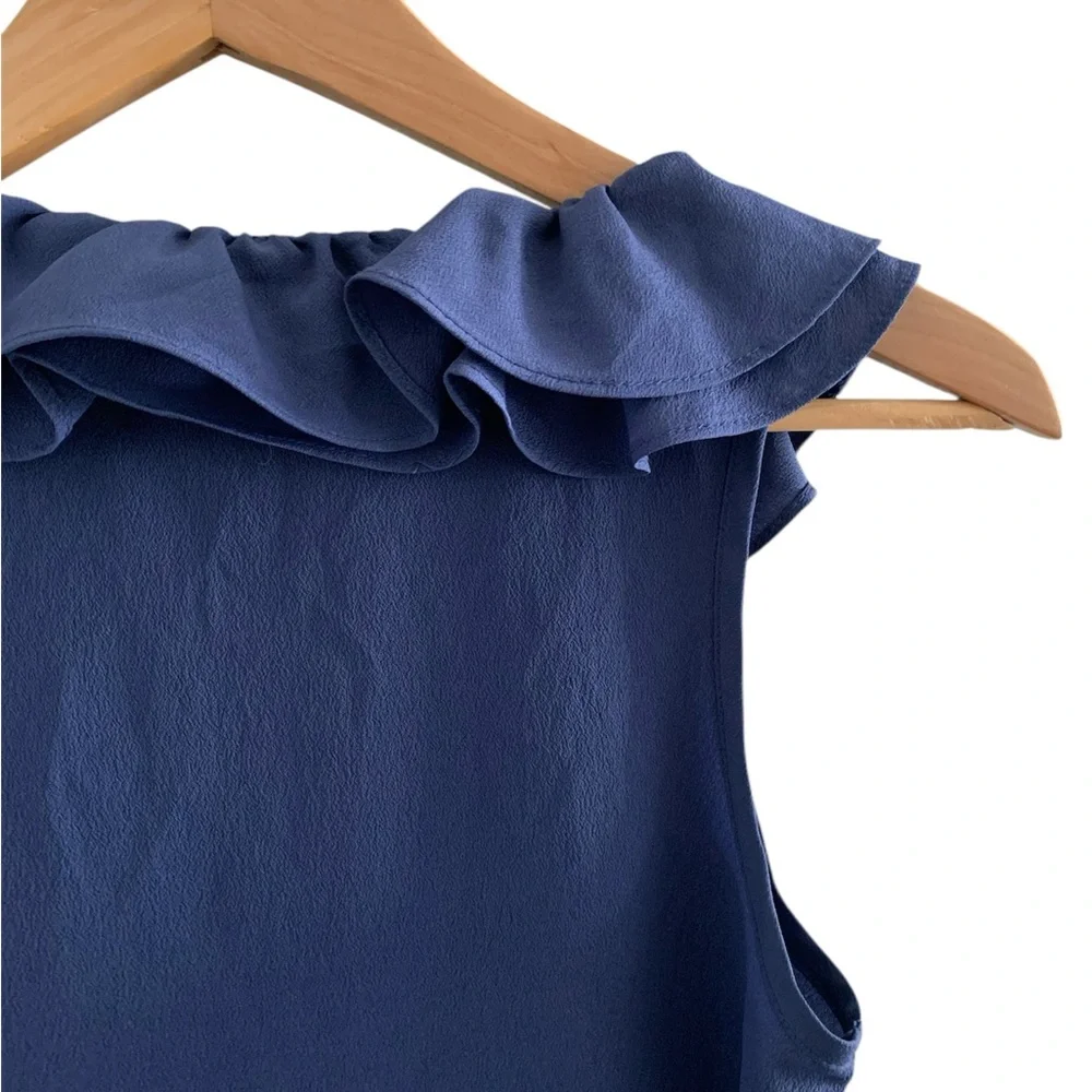 Urban Outfitters Pins And Needles Blue Ruffle Mini Dress - Picture 6 of 7